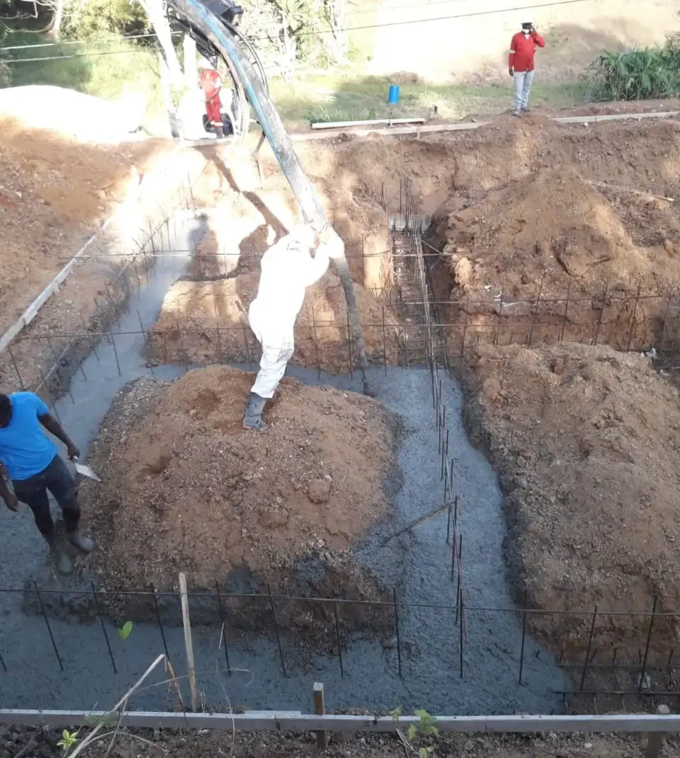 Casting the foundation floor